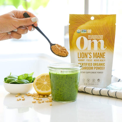 LowCost PH| Om Mushrooms, Lion's Mane Mushroom Superfood, 2,000 mg, 180 Vegetable Capsules (667 mg p