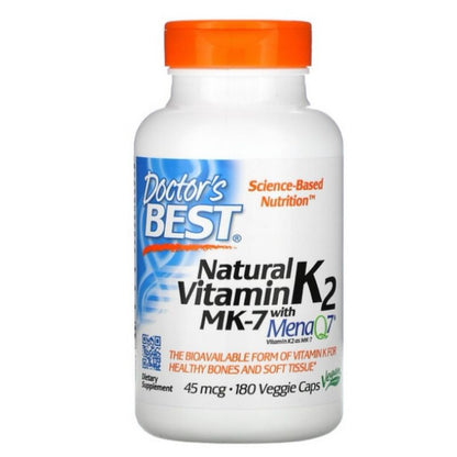LowCostPH | Doctors Best, Now Foods,  MK-7 Vitamin K-2, 100 mcg, Extra Strength Bone Health MK7 K2