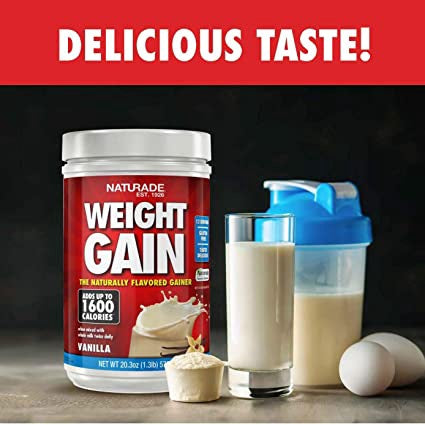 LowCostPH | Naturade, Weight Gain, Vanilla, 2.5 lbs (40.6 oz) support meal plan tastes delicious