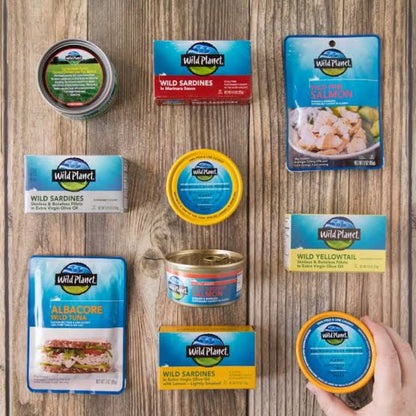 NaturalSolutions | Wild Planet, Sardines In Water, No Salt Added, Extra Virgin Olive Oil, Sea Salt