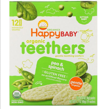 Low Cost Ph | HappyFamily Organics, Organic Teethers, Gentle Teething Wafers Dissolve Easily.