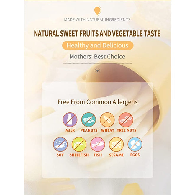 Low Cost PH | Mum-Mum, Original Rice Rusks, Banana, Apple Pumpkin, 24 Rusks, 1.76 oz.