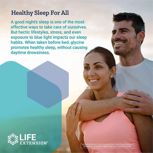 LowCostPh | NOW Foods, Life Extension Glycine, 1,000 mg, 100 Veg Caps, Amino Acid for Healthy Sleep