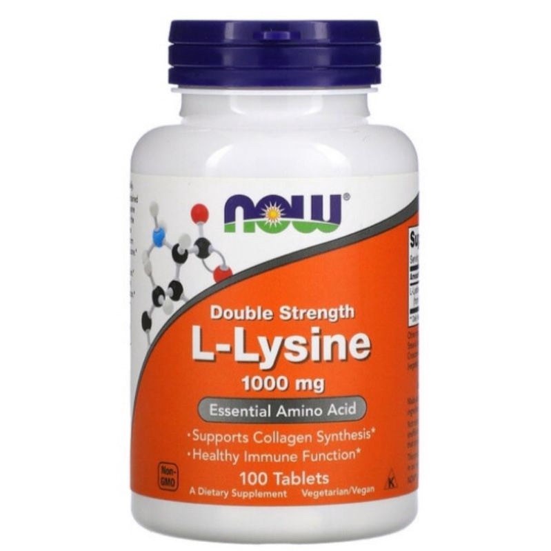 LowCostPh | NOW Foods, Double Strength L-Lysine, 1,000 mg, | 500mg Tablets and Powder