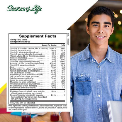 LowCostPh | NaturesPlus, Power Teen, 90 | 180 Tablets, Specialized Multinutrient for Teenagers