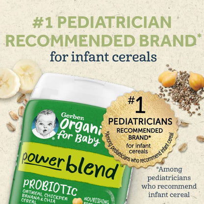 LowCostPH | Gerber, Organic for Baby, Grain & Grow, 1st &  2nd Foods, Oatmeal Banana Cereal, 227g
