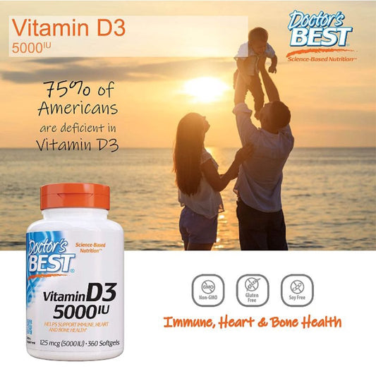 LowCostPH | Doctor's Best, Vitamin D3 ( Bone, Joint & Cartilage )