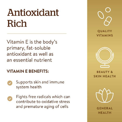 Low Cost PH | Solgar Naturally Sourced Vitamin E, Natural Antioxidant Softgels Whitening Supplements