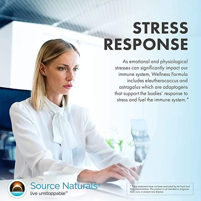 USA Onhand | Source Naturals, Wellness Formula, Advanced Daily Immune Support 120 capsules