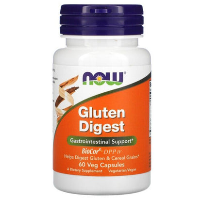 LowCostPh | NOW Foods, Gluten Digest, 60 Veg Capsules | Enzymedica, GlutenEase, 60 Capsules