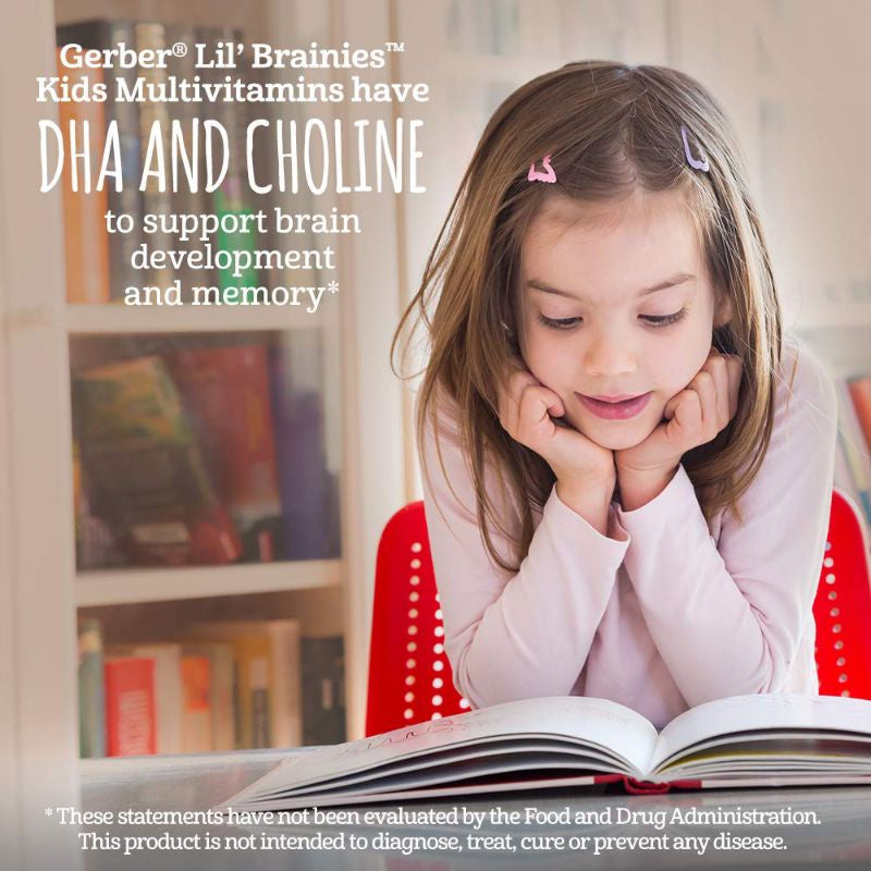 Low Cost PH | Gerber Lil Brainies Omega Tri-Blend & DHA Kids Multivitamin Grow Mighty, Bioglan Dha