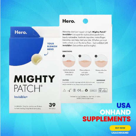 USAOnhand| Hero Cosmetics, Mighty Patch, Invisible+, 39 Patches