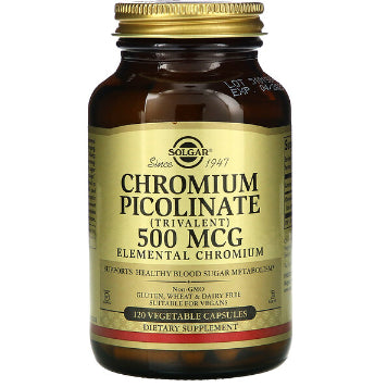 LowCostPH | Solgar Chromium Picolinate, 500 mcg | 200 mcg Supports Healthy Blood Sugar Metabolism