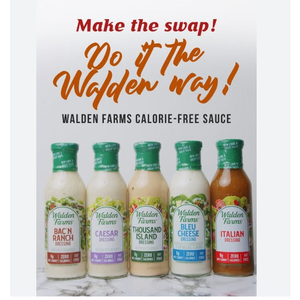 LowCostPH | Walden Farms Asian, Italian, Bleu Cheese, Caesar, Thousand Island Dressing, 12 fl oz