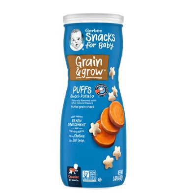LowCostPH | Gerber Baby Snacks Grain & Grow™ Whole Grain, Puffs Iron Rich Choline  Brain Development