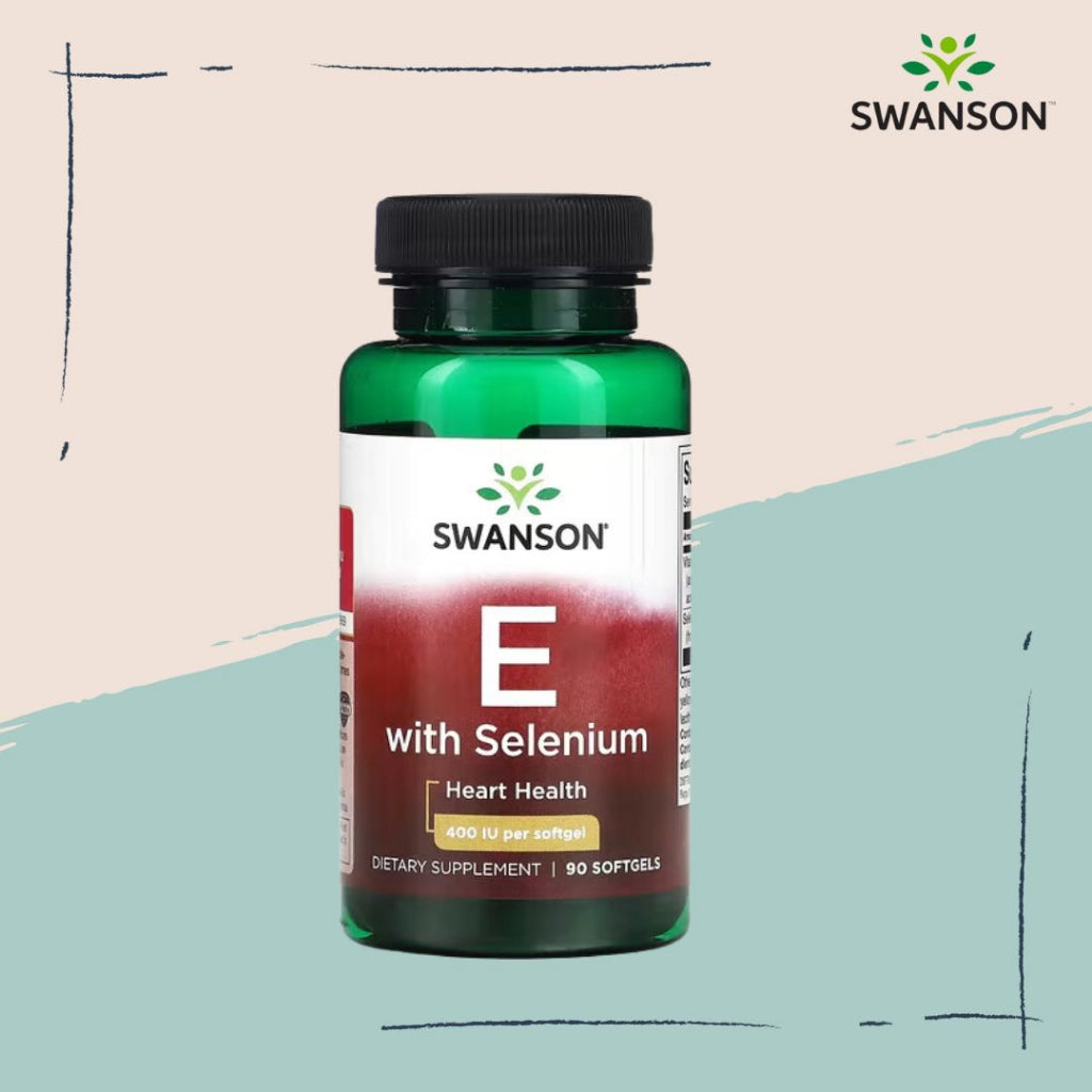 Swanson Ph | Swanson Vitamin E w/ Selenium 400 IU 90Softgels Provides Antioxidant Cardiovascular