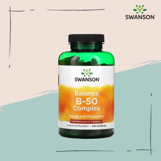 Swanson Ph | Swanson, Balance B-50 Complex 250 Capsules. Energy and Metabolism Comprehensive Formula