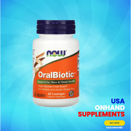 USAOnhand| NOW Foods, OralBiotic, support a healthy balance of microorganisms in the mouth
