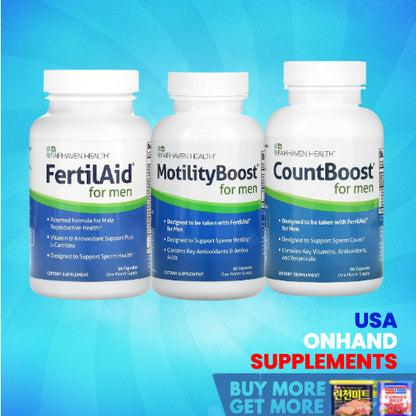 USA Onhand | Fertility Support Fertilaid for Him, CountBoost & Motility boost  ( Men's Health )