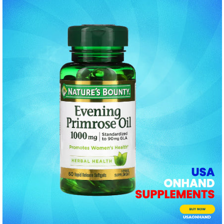 USAOnhand| Nature's, Evening Primrose Oil, 1,000 mg, 60 Rapid Release Softgels