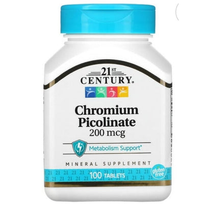 LowCostPH | Solgar Chromium Picolinate, 500 mcg | 200 mcg Supports Healthy Blood Sugar Metabolism