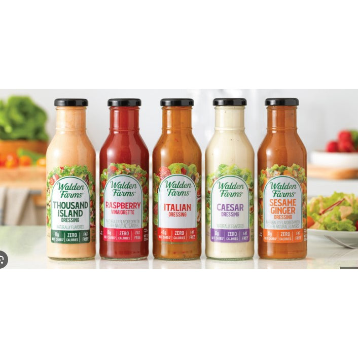 LowCostPH | Walden Farms Asian, Italian, Bleu Cheese, Caesar, Thousand Island Dressing, 12 fl oz