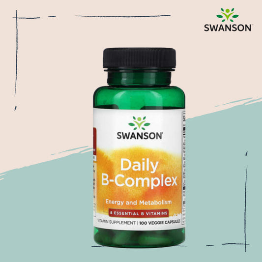 Swanson Ph | Swanson, Daily B-Complex, 100 Veggie Capsules Promotes Nervous System, and Immune