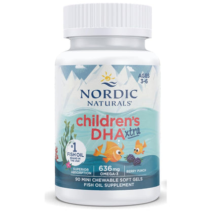 LowCostPH | Nordic Naturals Childrens DHA Xtra Ages 3-6 Berry Babys DHA. Brain Development Support