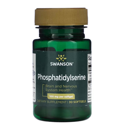 LowCostPH | Swanson, Phosphatidylserine, 100mg, 300mg, Softgels Brain and Nervous System Health