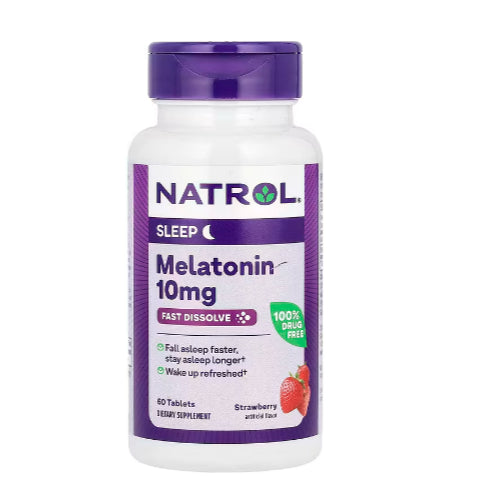 LowCostPH | Na Trol, Melatonin, Fast Dissolve, Time Release, Extra Strength, Strawberry,