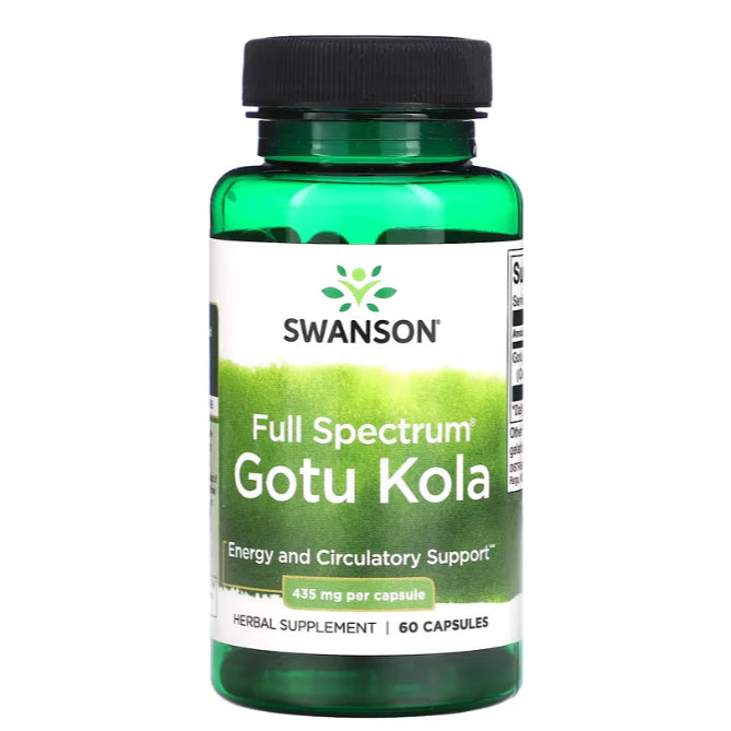 Swanson Ph | Swanson, Full Spectrum Gotu Kola, 435 mg, Turmeric, Astragalus & Gotu Kola Complex,