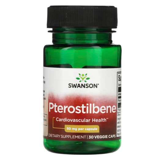 Swanson Ph | Swanson Pterostilbene 50mg, Beta-Sitosterol, Plant Sterols Max Strength, Resveratrol,