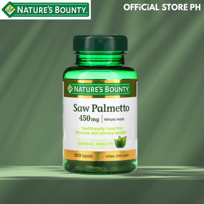 Nature's Bounty, Saw Palmetto, 450 mg