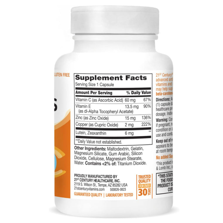 LowCostPh | 21st Century Healthy Eyes, Extra With Lutein Zinc & Vitamin B Lutein with Antioxidant