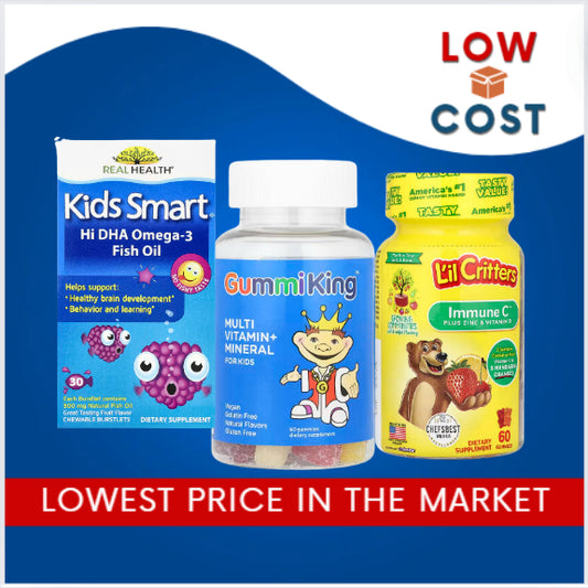 Low Cost PH | Gerber Lil Brainies Omega Tri-Blend & DHA Kids Multivitamin Grow Mighty, Bioglan Dha