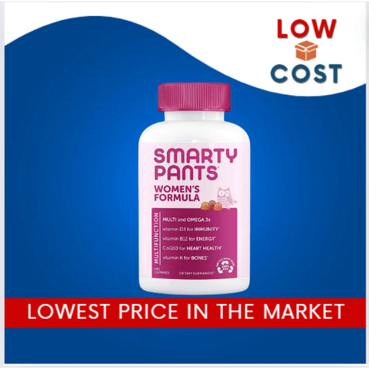 LowCostPh | SmartyPants, Women's Multi & Omegas , Lemon Creme, Blueberry, and Orange, 180 Gummies