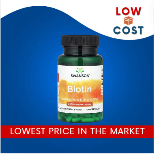 LowCost PH| Swanson, Biotin, 5,000 mcg, 100 Capsules