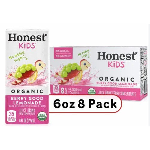LowCostPh Honest Kids Organic Juice Drink Apple Flavor and Fruit Punch (pack of 8)