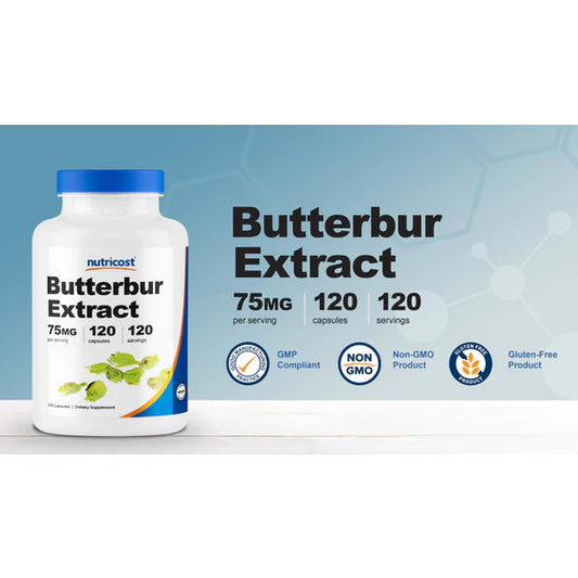 SwansonPh | Swanson, Nutricost, Butterbur Extract, Antioxidant Support 75 mg Per Capsule Standardize