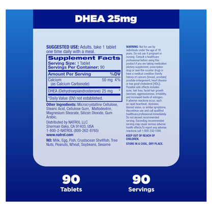 LowCostPh | Na trol, DHEA, 25 mg, 180 / 90 Tablets