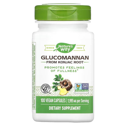 Nature's Way, Glucomannan from Konjac Root, 1,995 mg, 100 Vegan Capsules