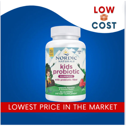 LowCostPh | Nordic Naturals, Probiotic Gummies Kids, Merry Berry Punch, 60 Gummies