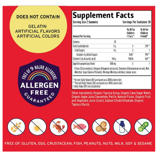 Low Cost PH | Vitamin Friends, Boost Appetite Vegan Gummies, Orange, 60 Pectin Gummies