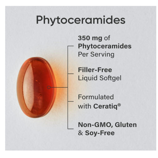 Low Cost PH | Sports Research, Phytoceramides Mini-Gels, 350 mg, | Skin Hydration & Wrinkle Support