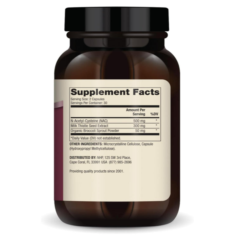 LowCostPH| Dr. Mercola, NAC with Milk Thistle, 500 mg, 60 Capsules