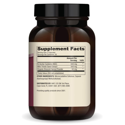 LowCostPH| Dr. Mercola, NAC with Milk Thistle, 500 mg, 60 Capsules