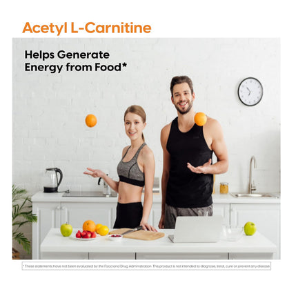 LowCost PH|Doctor's Best Acetyl L-Carnitine, Help Boost Energy Production, Support Memory/Focus,Mood