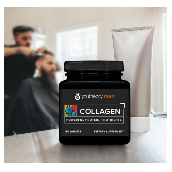 LowCost PH| Youtheory Men's Collagen -Vegetarian Collagen Supplement for Men -Contains Biotin -160ct