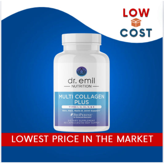 LowCost PH| DR. EMIL NUTRITION Multi Collagen Pills - Collagen Supplements to Support Hair, Skin, Na