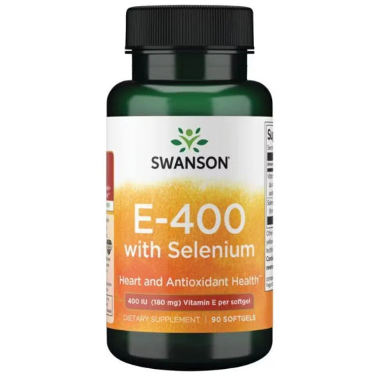 Swanson Ph | Swanson Vitamin E w/ Selenium 400 IU 90Softgels Provides Antioxidant Cardiovascular